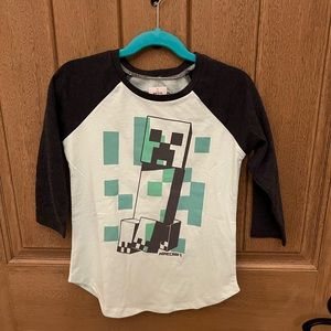 Minecraft Girls Creeper T-Shirt New Green Mojang Officially Licensed